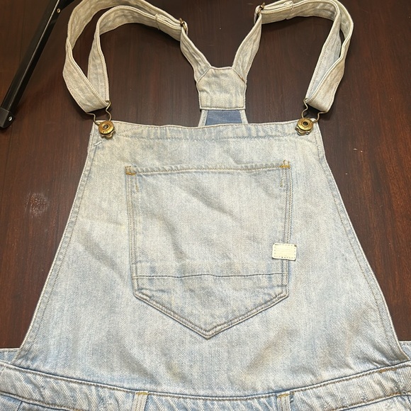 G-STAR RAW Arc Boyfriend Short Denim Distressed Shorts Overalls Women Size M - Picture 7 of 16